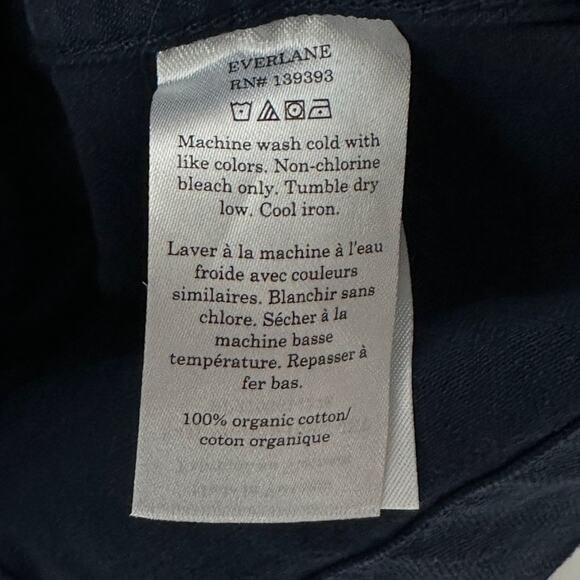 Everlane The Organic Cotton Herringbone Jacket Navy Women XXS NWT Rigid Denim - Picture 15 of 16